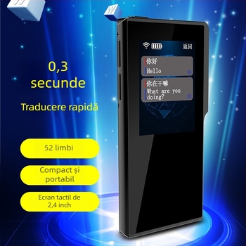 Traducător portabil T6 cu Android OS, traducere simultană bidirecțională, traducere vocală, operare cu atingere și butoane