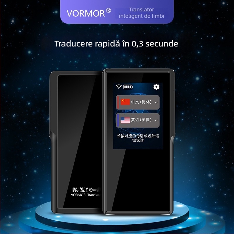 Traducător portabil T6 cu Android OS, traducere simultană bidirecțională, traducere vocală, operare cu atingere și butoane