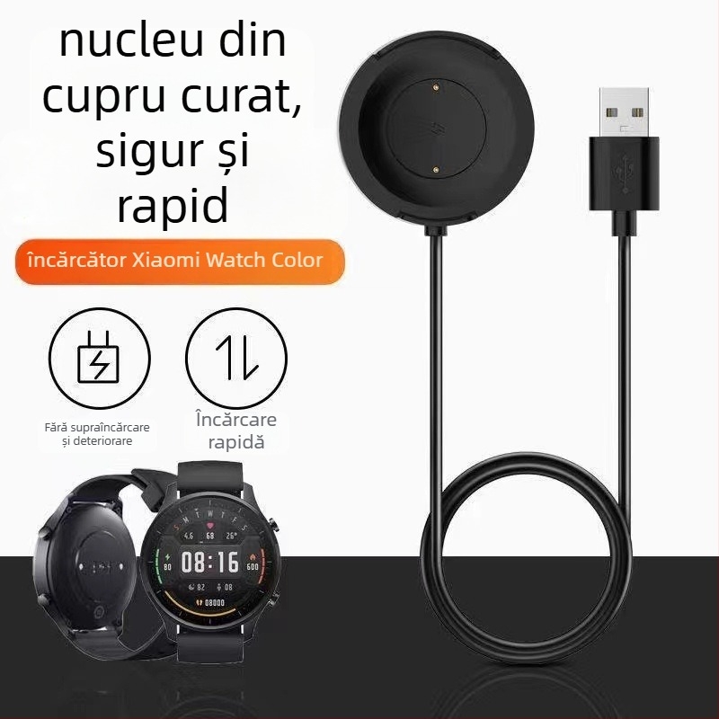 Încărcător magnetic pentru ceas S1 Active pentru Xiaomi Watch Color Sport, Mini USB, GH-0012, 5V/2A
