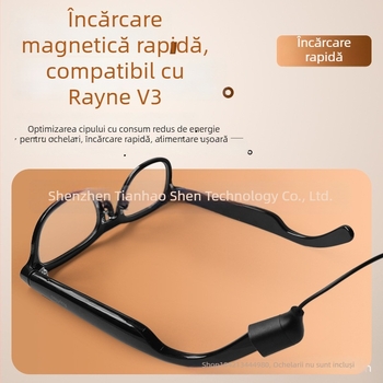 Cablu de încărcare și încărcător magnetic pentru ochelari Rayneo Thunderbird Smart Glasses V3 Slim și Conan AI