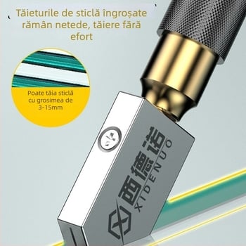 Cuțit de sticlă cu vârf diamantat pentru sticlă groasă – unealtă casnică pentru tăierea sticlei și a plăcilor ceramice, gravură