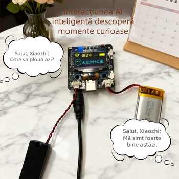Roboț AI de chat vocal — Modul ESP32-C3, Model C3, mufă externă pentru căști, rază wireless 10 m, mod de funcționare conectat, procesare OEM