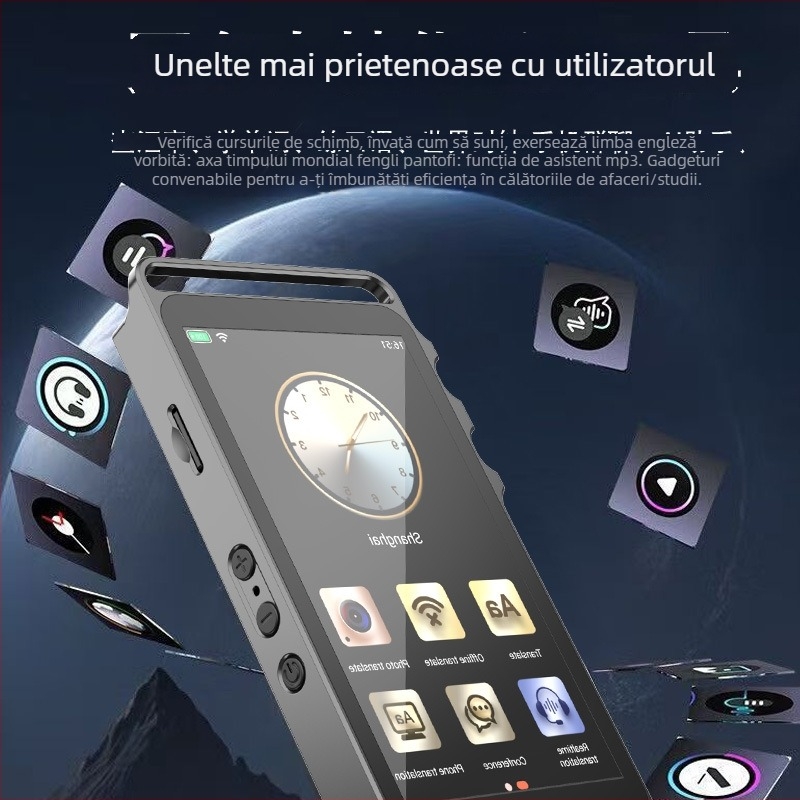 Traducător multilingv cu interpretare simultană, învățare AI pentru engleză offline, înregistrare de conferințe, traducere foto, interfață Type-C