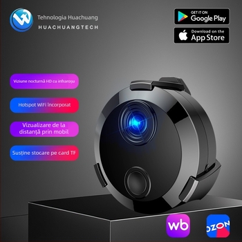 HDQ15 Cameră de securitate wireless 1080P, stocare pe TF card, baterie de 180 minute, înregistrare video și captură foto