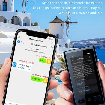 Translator offline Z9 pentru arabă–vietnameză și poloneză–turcă, Android, Bluetooth, rază de 10 m, corp metalic, traducere foto și vocală