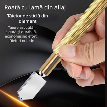Cuțit din sticlă pentru tăierea plăcilor, racletă manuală de înaltă precizie pentru sticlă temperată