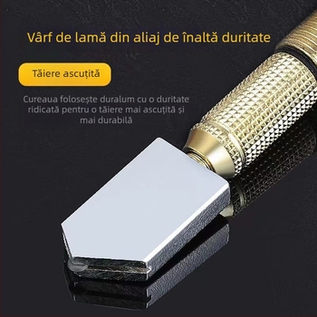 Cuțit din sticlă pentru tăierea plăcilor, racletă manuală de înaltă precizie pentru sticlă temperată