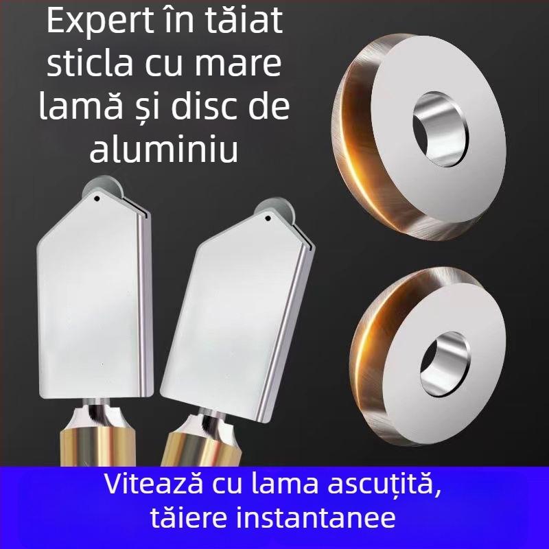 Cuțit din sticlă pentru tăierea plăcilor, racletă manuală de înaltă precizie pentru sticlă temperată