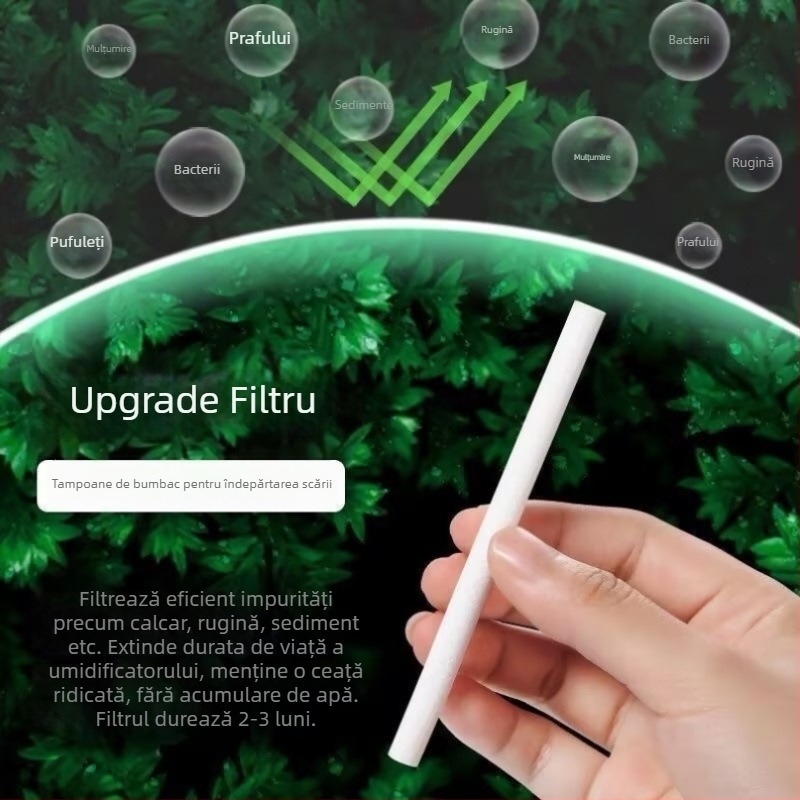 Umidificator pentru casă și mașină, funcționare silențioasă, rezervor 10 L+, 3 duze de ceață, acționare manuală, oțel inoxidabil, alimentare pe baterii, potrivit pentru până la 60 m², ≤36 V