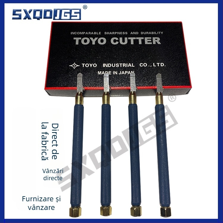 Tăietor de sticlă cu role, tăietor pentru plăci ceramice și cuțit diamant multifuncțional — Model TC-10, Brand SXQDJGS, pentru prelucrarea profundă a sticlei, proces de electroplacare
