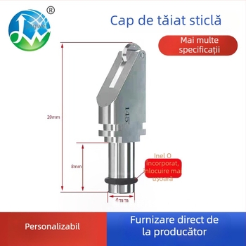 Mașină CNC automată de tăiat sticlă cu cap de tăiere dinți, configurație triunghiulară, montaj rapid, desenare precisă a cercurilor