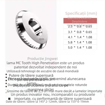 Mașină CNC automată de tăiat sticlă cu cap de tăiere dinți, configurație triunghiulară, montaj rapid, desenare precisă a cercurilor