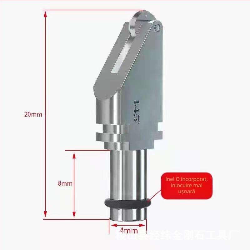 Mașină CNC automată de tăiat sticlă cu cap de tăiere dinți, configurație triunghiulară, montaj rapid, desenare precisă a cercurilor