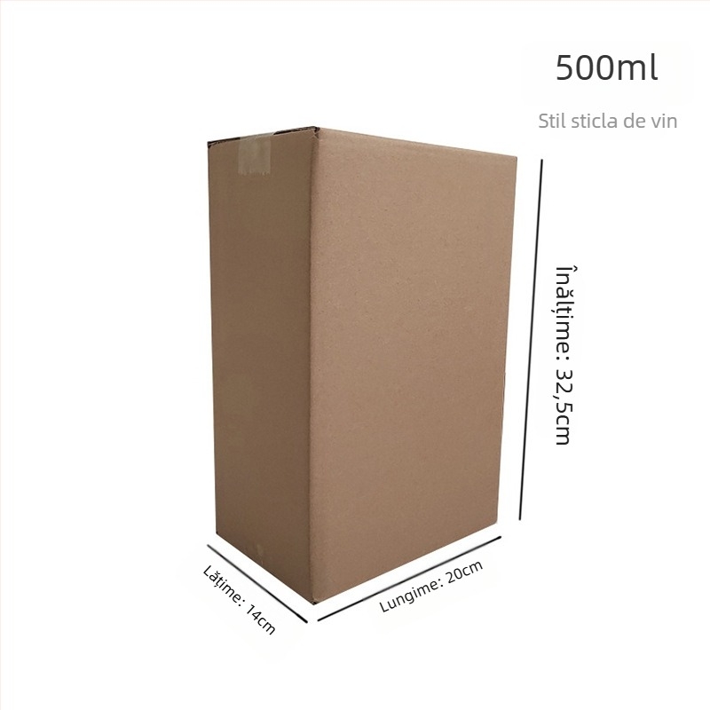 Cutie cadou pentru vin, carton pliabil, cu cinci straturi, fără cuie, din carton ondulat, rezistentă la presiune și la cădere