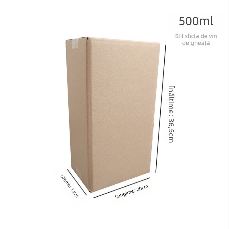 Cutie cadou pentru vin, carton pliabil, cu cinci straturi, fără cuie, din carton ondulat, rezistentă la presiune și la cădere