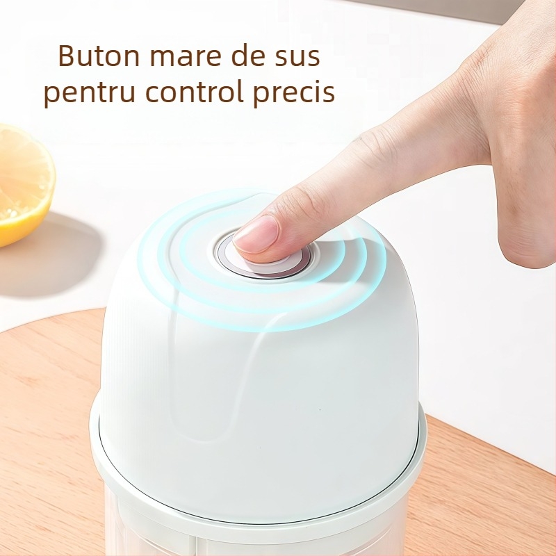 Zdrobitor electric de usturoi pentru uz casnic, corp din sticlă, 5V, 30W, 50 Hz, pentru usturoi și ardei iute