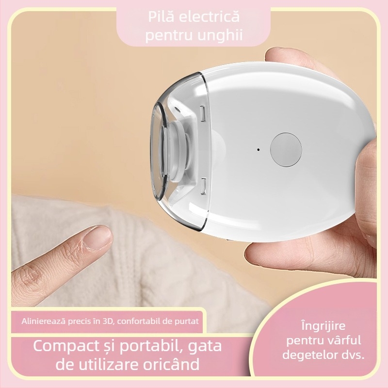 Instrument electric de manichiură pentru bebeluși, pentru copii 3–6 ani, reîncărcare USB, anti-stropire, șlefuire, model mamă-copil