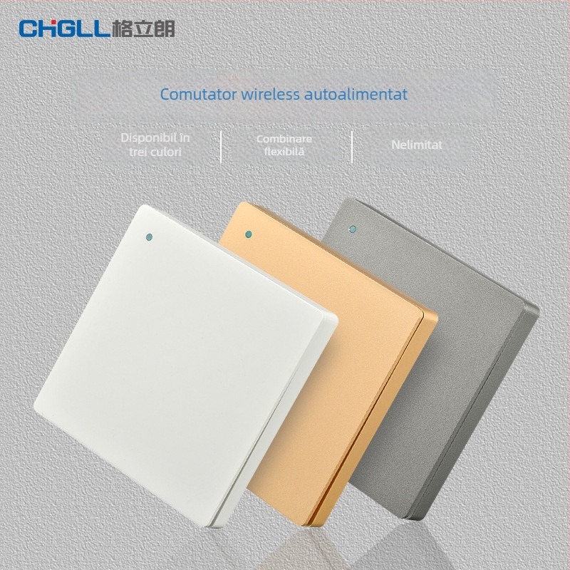 Panou de perete pentru lampă, fără cabluri, alimentare proprie, control de la distanță, utilizare în interior, -20°C până la 55°C