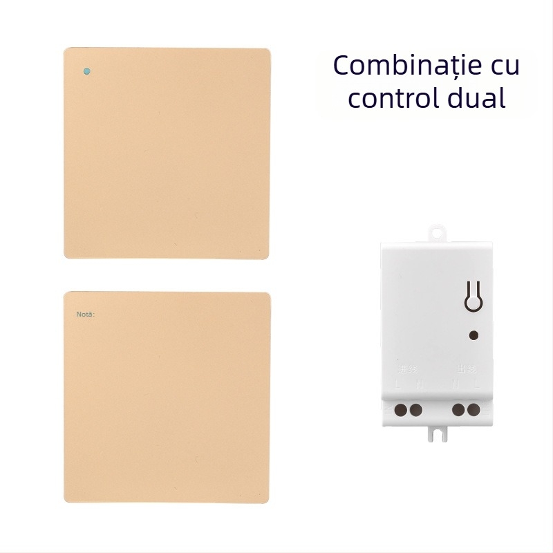 Panou de perete pentru lampă, fără cabluri, alimentare proprie, control de la distanță, utilizare în interior, -20°C până la 55°C