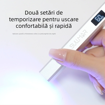 Lampă metalică pentru unghii, cu linie unică, portabilă, reîncărcabilă, lampă uscare unghii, model Handheld one-line lamp, origine Guangzhou, marcă Red nuo