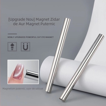 Magneți pentru unghii cu ochi de pisică - Multifuncțional, magnet cilindric cu două capete, magnet permanent, oțel inoxidabil 23 g