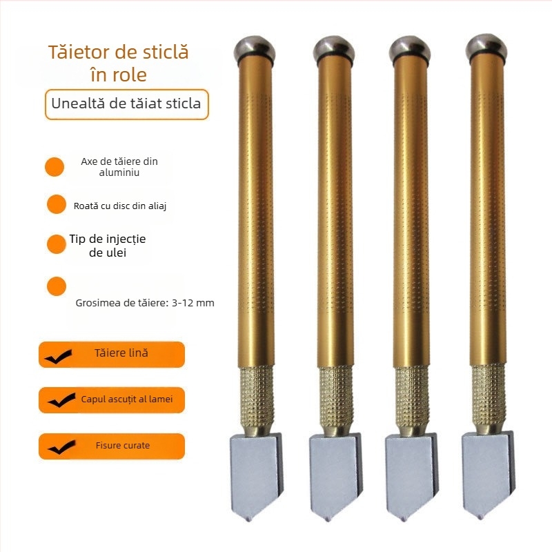 Tăietor de sticlă pentru tăiere uscată – pentru sticlă