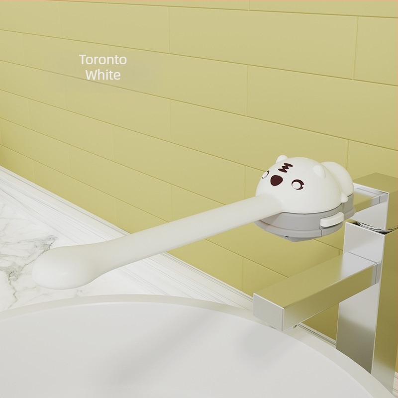 Extender de robinet pentru copii din silicon – design desen animat, anti-stropire, personalizare disponibilă, logo imprimat, Father Shield, seria Little Tiger