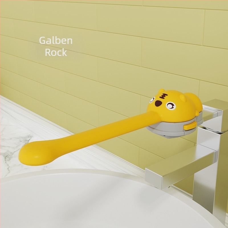 Extender de robinet pentru copii din silicon – design desen animat, anti-stropire, personalizare disponibilă, logo imprimat, Father Shield, seria Little Tiger