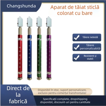 Cap de tăiere pentru sticlă cu vârf diamantat pentru sticlă groasă – deschidere rotativă, tăiere plăci ceramice, rotiță ceramică