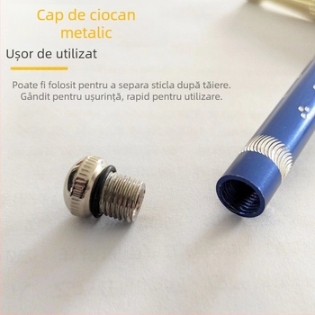 Cap de tăiere pentru sticlă cu vârf diamantat pentru sticlă groasă – deschidere rotativă, tăiere plăci ceramice, rotiță ceramică