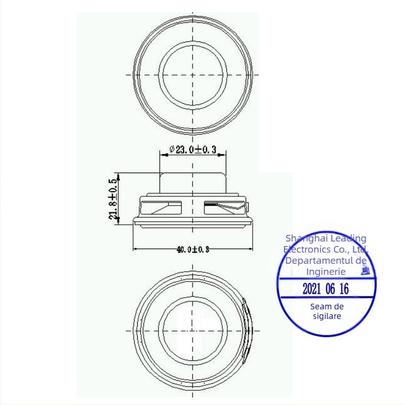 Boxă Bluetooth full-range cu con din fibră de sticlă, impedanță de 4 Ω, circuit magnetic dublu, direcționare omnidirecțională, pentru home theater
