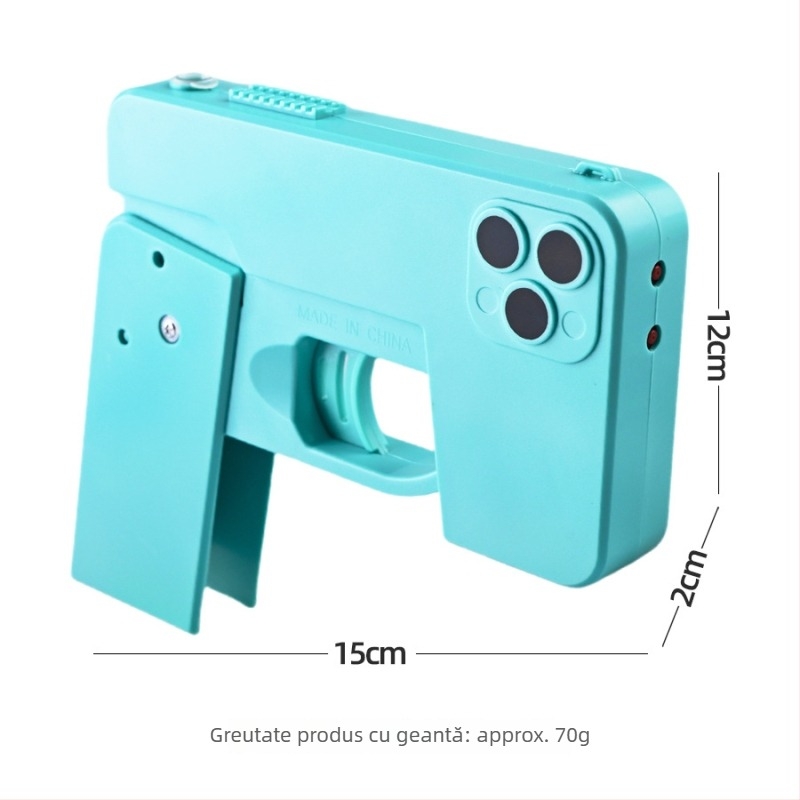 Jucărie Pistol de Apă pentru Copii, Material Plastic, Funcție Jet de Apă, Ambalaj OPP în Pungă, Vârsta 4–6 ani, Joc cu Apă în Aer Liber