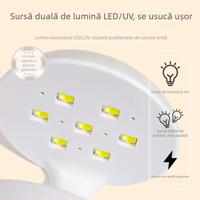 Lampă portabilă pentru unghii cu LED, pentru uz casnic — Intertidal, model Portable nail lamp
