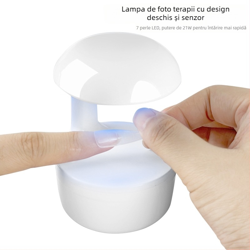 Lampa mini pentru unghii Manzilin, senzor activat, uscare rapidă pentru geluri
