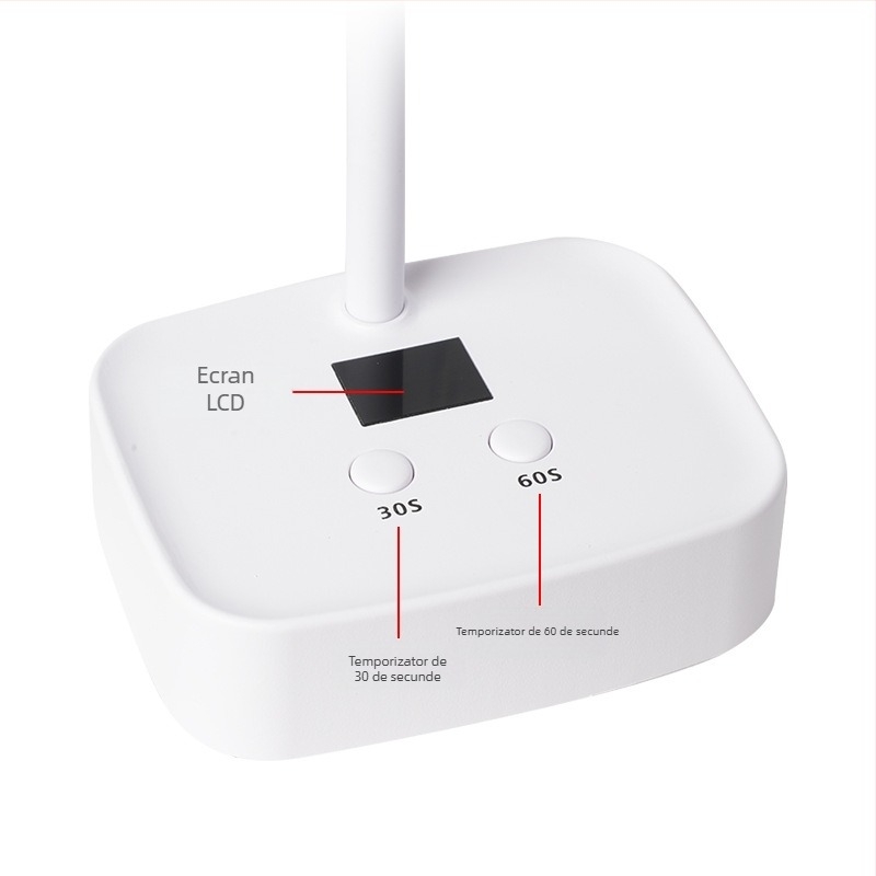 Lampă de unghii pentru birou, cu senzor, reîncărcabilă, design lotus — Model: Electric storage induction lotus lamp, Brand: Dime