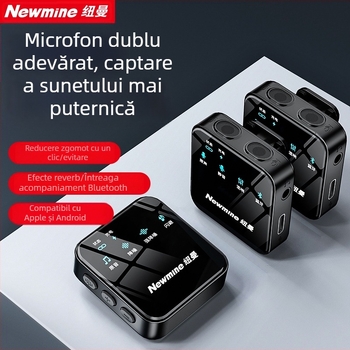Newman MC205 Microfon Lavalier, omnidirecțional, baterie încorporată 100–300 mAh, autonomie 6–8 ore