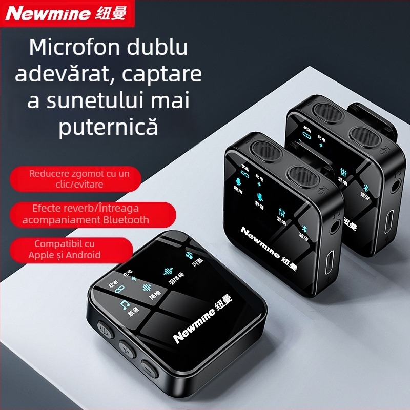Newman MC205 Microfon Lavalier, omnidirecțional, baterie încorporată 100–300 mAh, autonomie 6–8 ore