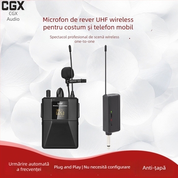 Microfon WU31ET pentru înregistrări profesionale, cu captare cardioid, intervalul de frecvență 60 Hz–15 kHz, SNR ≥95 dB, dimensiuni 178×69×29 mm