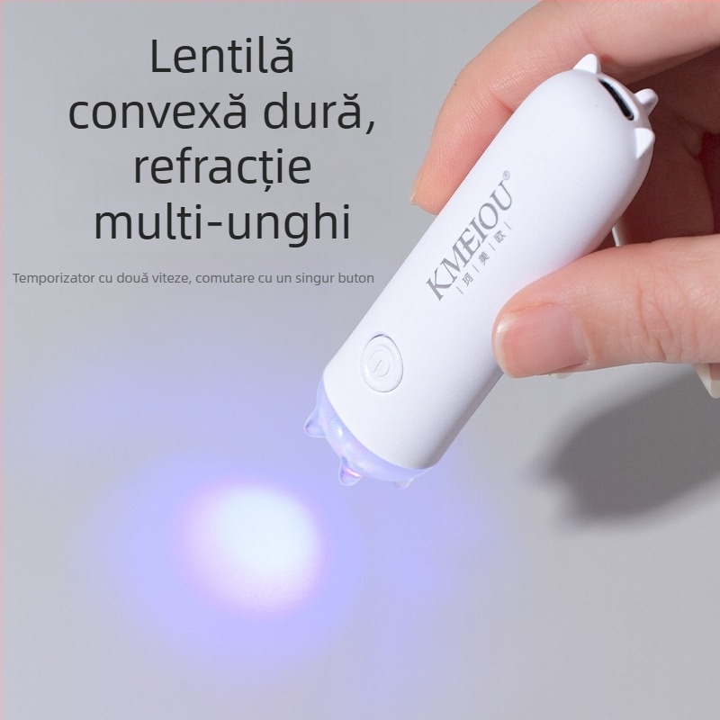 Lampa pentru unghii KMEIOU Little Monster One-Character - portabilă, reîncărcabilă și cu alimentare la priză, dual-use, fototerapie pentru unghii; Model: Little Monster One-Character, Cod produs: XGSYZD