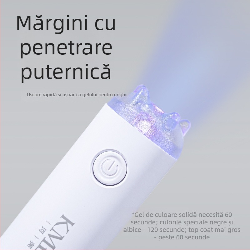Lampa pentru unghii KMEIOU Little Monster One-Character - portabilă, reîncărcabilă și cu alimentare la priză, dual-use, fototerapie pentru unghii; Model: Little Monster One-Character, Cod produs: XGSYZD