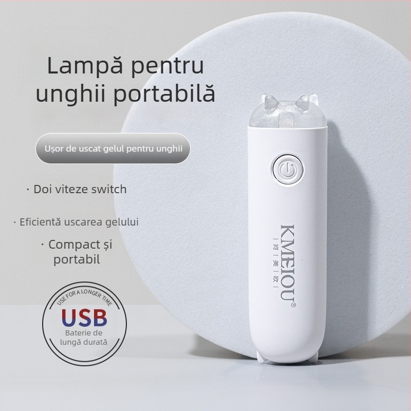 Lampa pentru unghii KMEIOU Little Monster One-Character - portabilă, reîncărcabilă și cu alimentare la priză, dual-use, fototerapie pentru unghii; Model: Little Monster One-Character, Cod produs: XGSYZD