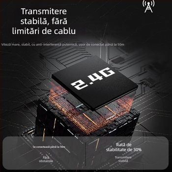 Microfon wireless reîncărcabil pentru karaoke acasă | sistem 1 la 2 | baterie detașabilă 500–800 mAh | autonomie 8–12 h | SNR ≥70 dB | bobină în mișcare