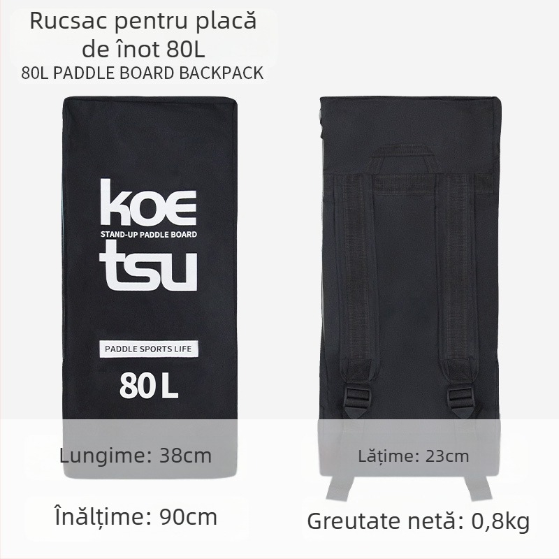 Koetsu rucsac pentru placă SUP, gonflabil, capacitate 125L, material Oxford