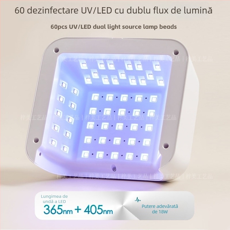 Lampă LED pentru uscarea unghiilor 18W, uscare rapidă, portabilă, pentru saloane de manichiură
