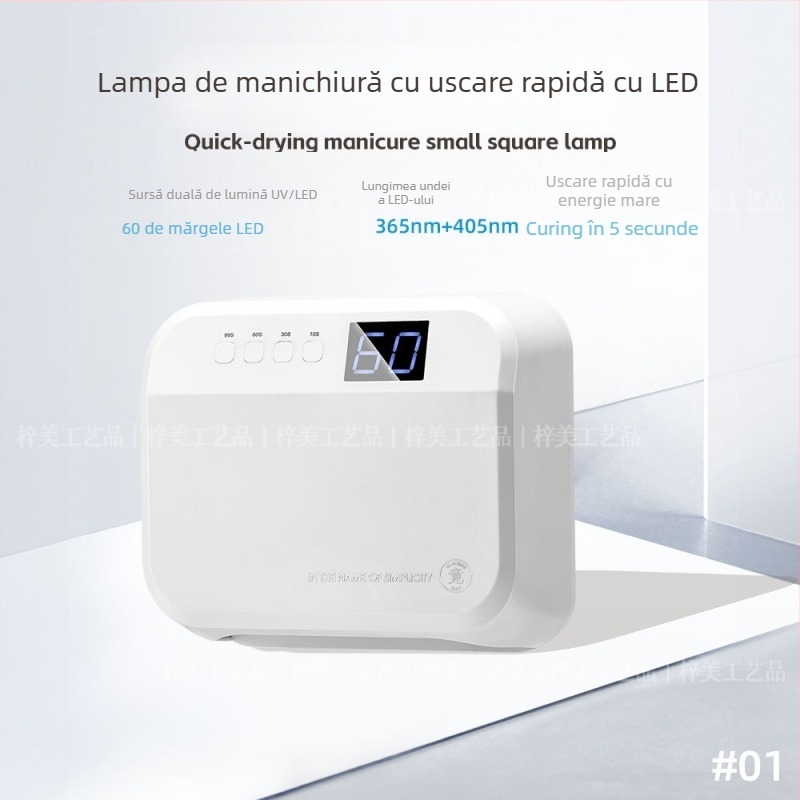 Lampă LED pentru uscarea unghiilor 18W, uscare rapidă, portabilă, pentru saloane de manichiură