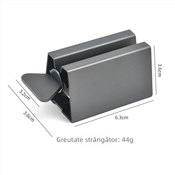 Extruder pentru pastă de dinți – aluminiu, mecanism manual și rotativ, pentru adulți