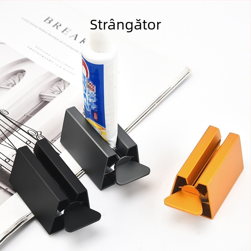 Extruder pentru pastă de dinți – aluminiu, mecanism manual și rotativ, pentru adulți