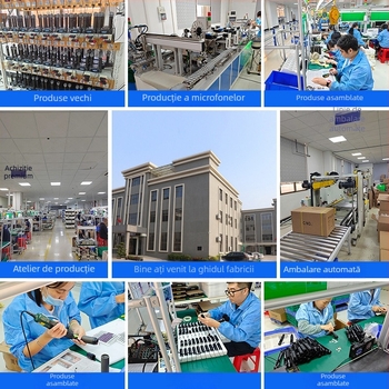 Microfon wireless de mână pentru KTV, transmisii live, 2.4 GHz, baterie încorporată 500–800 mAh, răspuns în frecvență 40 Hz–20 kHz, SNR ≥85 dB