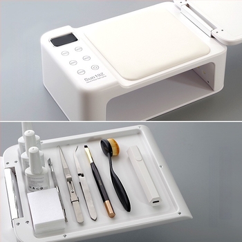 SUN19Z Lampă de uscare pentru gel de unghii, cu două mâini, putere mare, pernă pentru mână