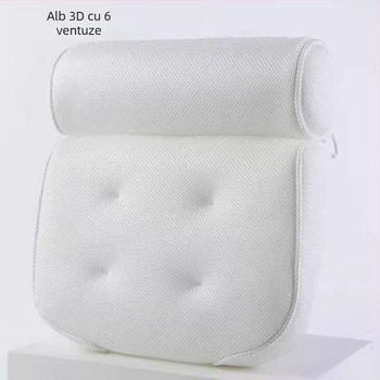 Perna de baie cu plasă 3D, ventuze de prindere, antiderapant, poliester, lavabilă la mașină